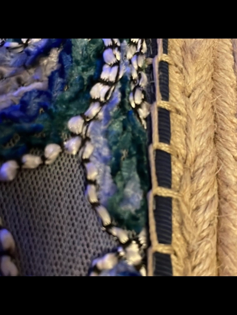 Sam Edelman Denim Espadrille Slip-Ons with Multicolor Embroidery - Picture 4 of 5